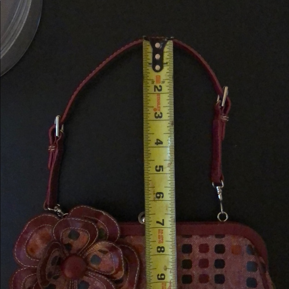 Vintage - Isabella Fiore Pink/Red Tweed Handbag - Picture 7 of 7